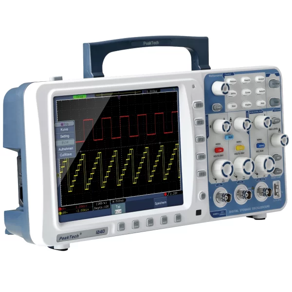 imagen de Osciloscopio Almacenaje Digital 60MHz/2CH 500MSa/s - Peak Tech P1240