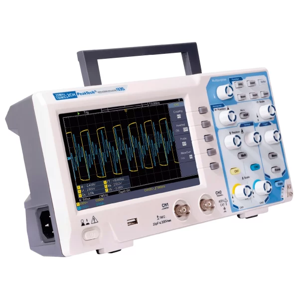 Osciloscopio Almacenaje Digital 100MHz2CH 1GSs - Peak Tech P 1337