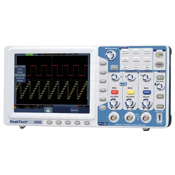 Osciloscopio Almacenaje Digital 30MHz/2CH 250MS/s - Peak Tech P 1265