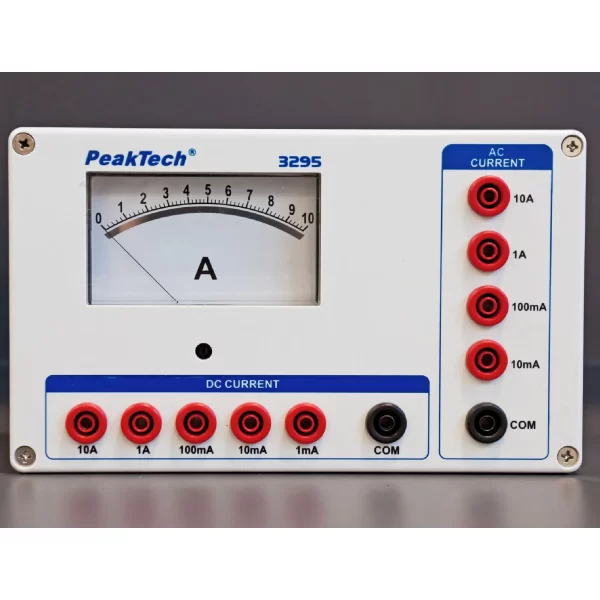 Amperímetro Analógico 0...1/10/100 mA-1/10 A AC/DC - PeakTech P 3295