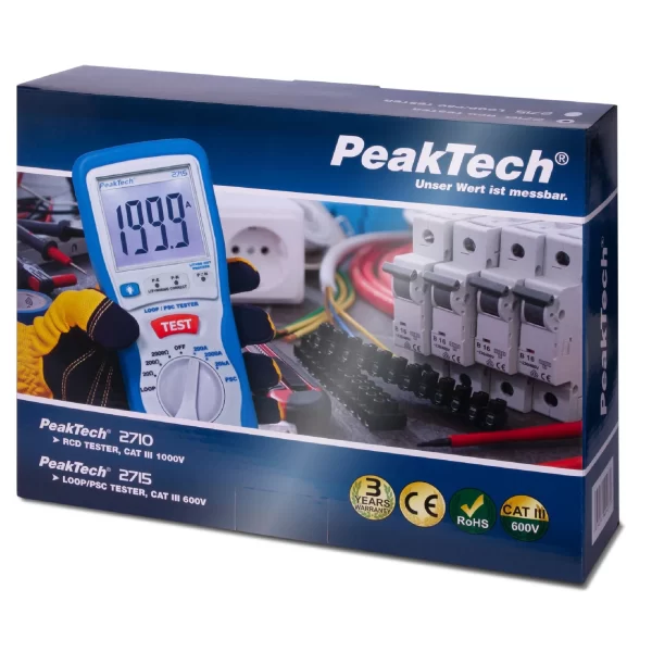 Medidor RCD Digital - PeakTech P 2710