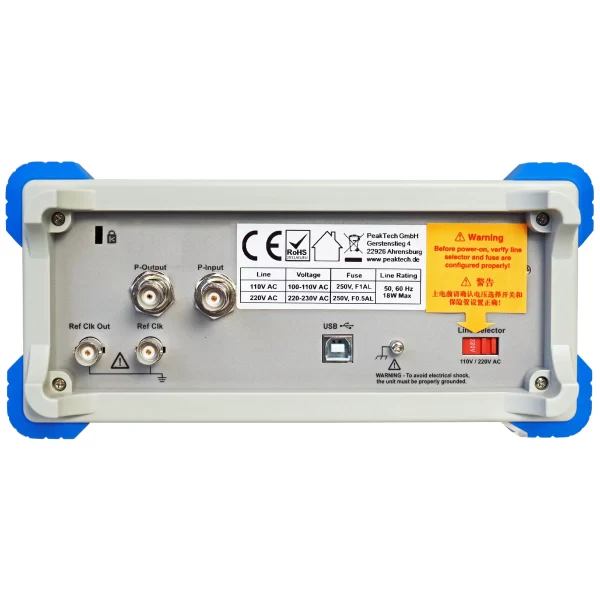 Generador Arbitrario de Funciones 2 Ch 1µHz-10MHz, 10W amplificador - PeakTech P 4124 A