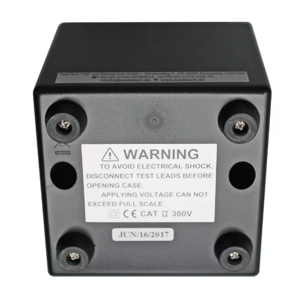 Voltímetro Analógico - 0 ... 3V/15V/300V DC - PeakTech P 205-07