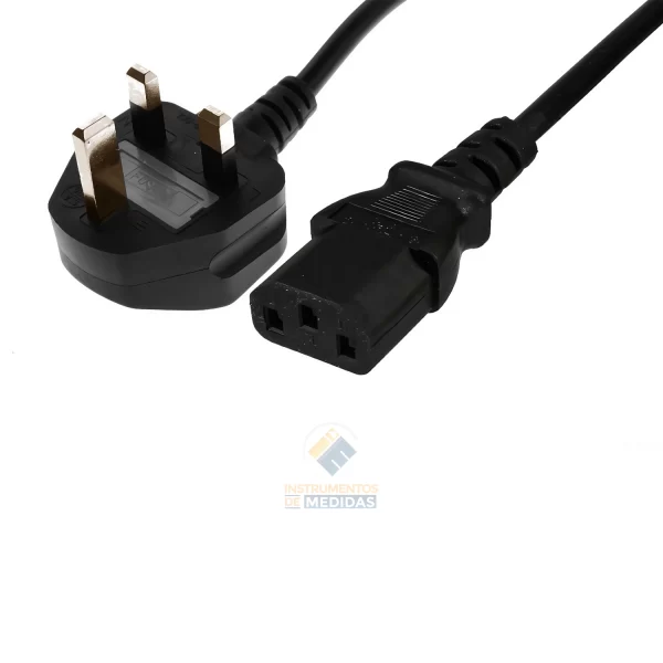 Imagen de Cable NK / UK-ST de conexión IEC - PeakTech® (longitud: 1,8 m, enchufe UK, 250 V / 60 Hz; 5A)