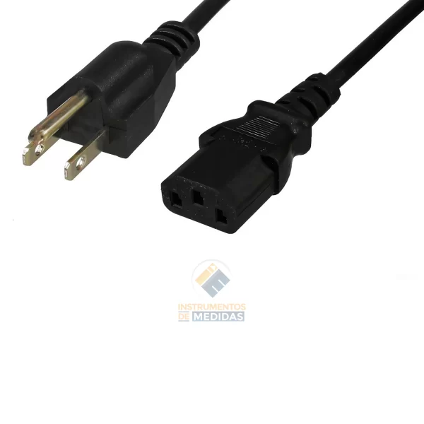 Imagen de Cable de conexión NK - US-ST para dispositivos - PeakTech® (según la norma estadounidense, tipo Feller 498 G - C13, 125 V AC - 10 A)