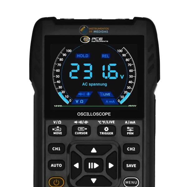 imagen de Amperímetro con función multímetro y generador de señales PCE-OC 50 - PCE Instruments