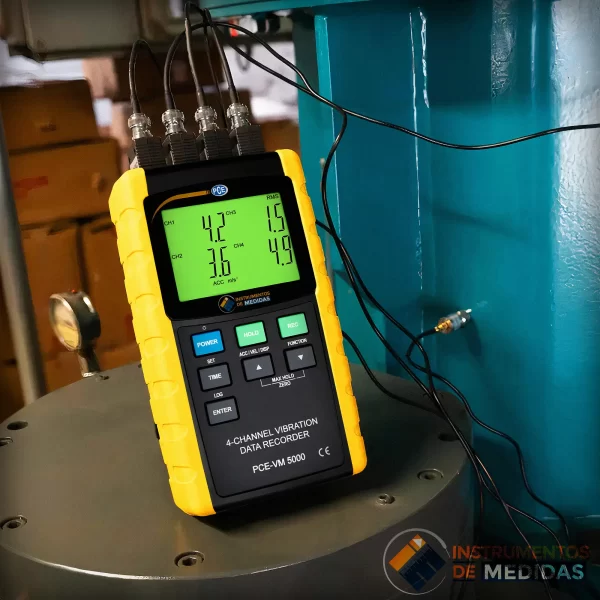 imagen 2 de Logger de datos de 4 canales para mediciones precisas de vibraciones PCE-VM 5000-KIT - PCE Instruments