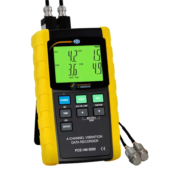 imagen de Logger de datos de 4 canales para mediciones precisas de vibraciones PCE-VM 5000 - PCE Instruments