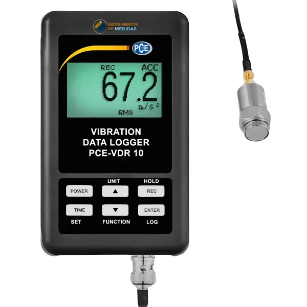 imagen de Logger de datos para mediciones de un eje y en tiempo real PCE-VDR 10 - PCE Instruments