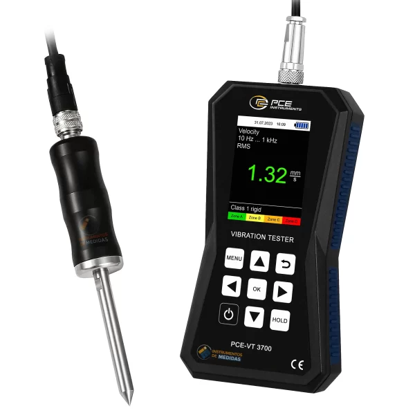 imagen de Medidor de vibración para máquinas e instalaciones PCE-VT 3700S - PCE Instruments