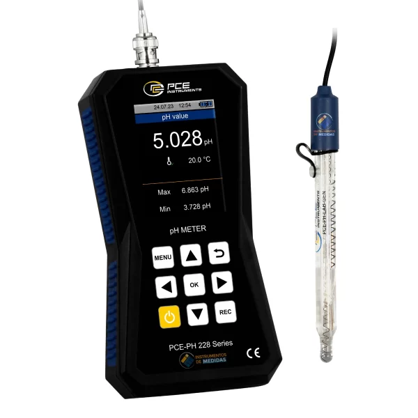 imagen de Analizador de agua de alta precisión con gestión de datos BPL PCE-PH 228LAB-GEN - PCE Instruments