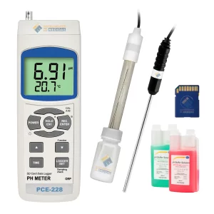 imagen de Analizador de agua de mano para valor de pH, Redox y temperatura PCE-228 KIT - PCE Instruments
