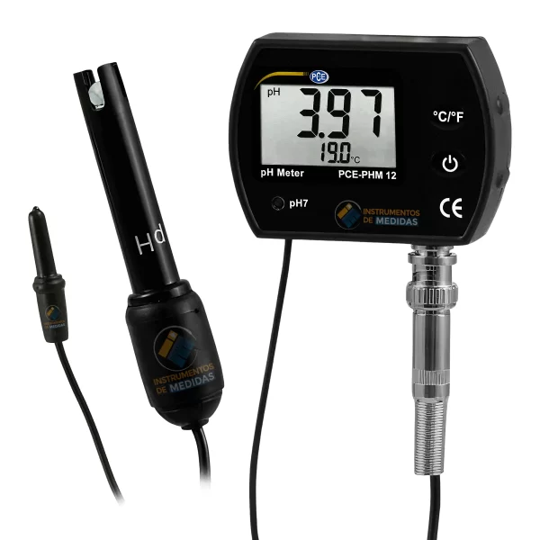 imagen de Analizador de agua para acuarios con compensación de temperatura (Hasta 50 °C) PCE-PHM 12 - PCE Instruments