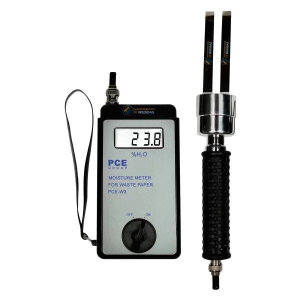 imagen de Analizador de humedad absoluta de papelote (% H2O) con sonda de penetración muy robusta PCE-W3 - PCE Instruments