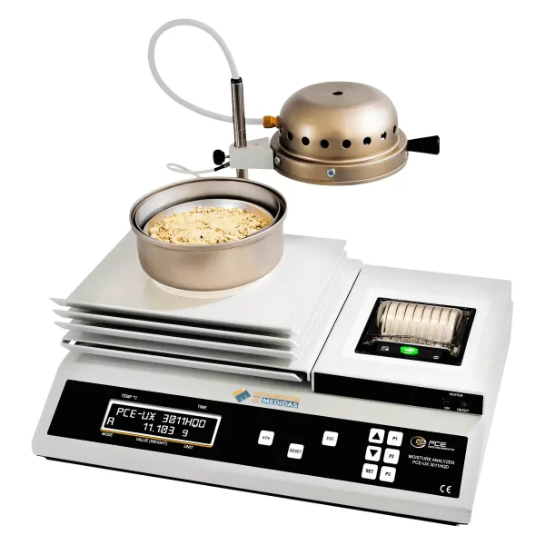 Analizador de humedad para altas temperaturas hasta 600°C PCE UX 3011HQD PCE Instruments