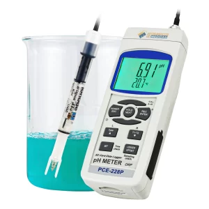imagen de Medidor de pH con gran pantalla de fácil lectura PCE-228P - PCE Instruments