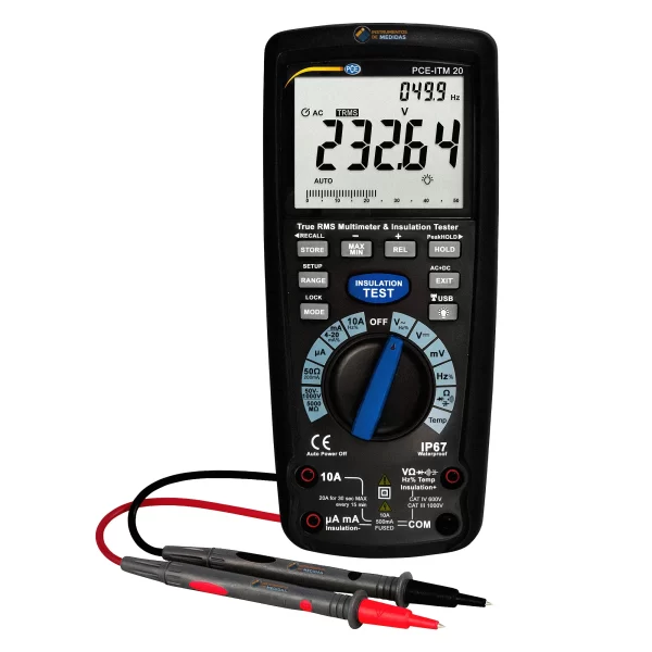 imagen de Medidor fotovoltaico con medidor de aislamiento integrado PCE-ITM 20 - PCE Instruments