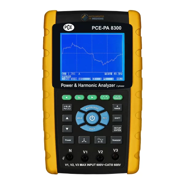imagen de Pinza amperimétrica trifásica, armónicos y medidor de energía PCE-PA 8300-1 - PCE Instruments