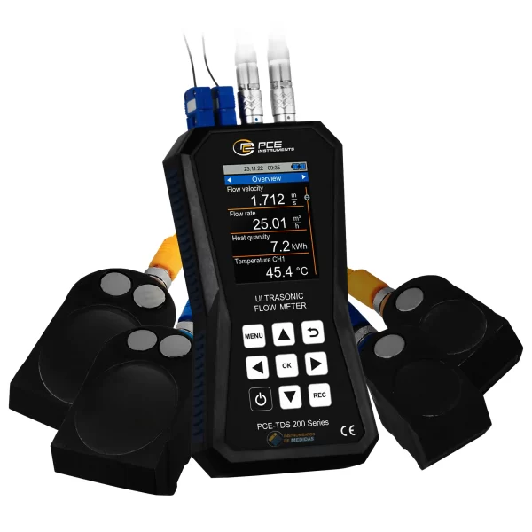 imagen de Caudalímetro ultrasónico con memoria de 32 GB PCE-TDS 200+ ML - PCE Instruments