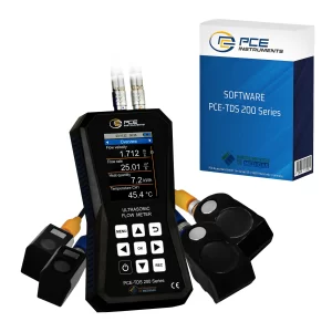 imagen de Caudalímetro ultrasónico con memoria de 32 GB (Software incluido) PCE-TDS 200 SM-SW-KIT - PCE Instruments