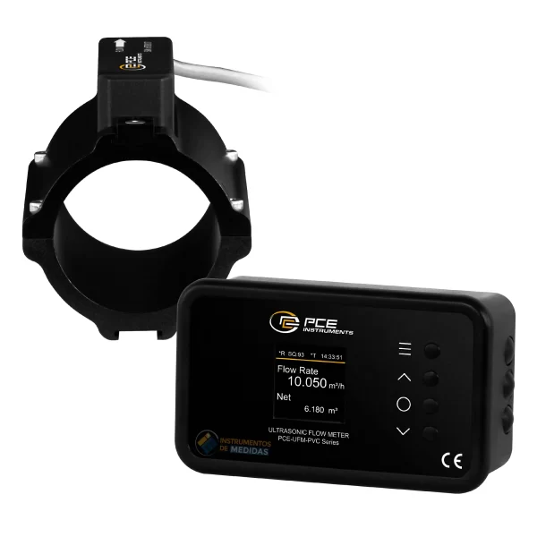 imagen de Caudalímetro ultrasónico de instalación fija PCE-UFM 50PVC - PCE Instruments