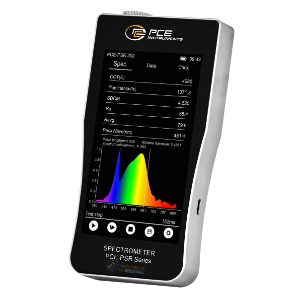 imagen de Colorímetro con temperatura de color (CCT) PCE-PSR 200 - PCE Instruments