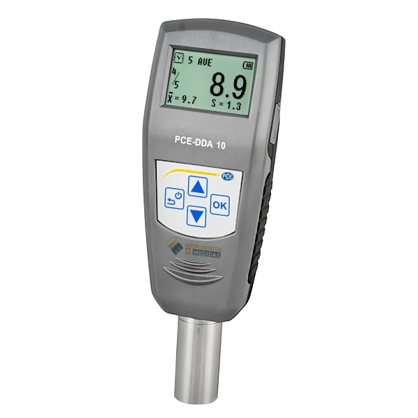 imagen de Comprobador de material digital para medir la dureza de goma blanda, caucho y elastómeros en general PCE-DDA 10 - PCE Instruments