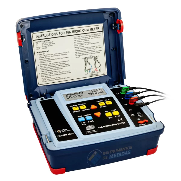 imagen de Comprobador de miliohmios integrado en una carcasa robusta PCE-MO 2010 - PCE Instruments