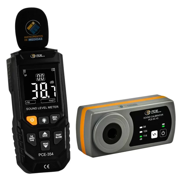 imagen de Controlador ambiental integrador con calibrador acústico PCE-354-SC43 - PCE Instruments