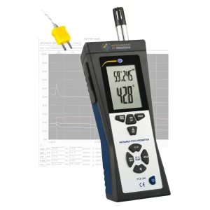 imagen de Controlador ambiental para determinar la humedad y temperatura ambiental, el punto de rocío, la temperatura de bulbo húmedo y la temperatura superficial PCE-320 - PCE Instruments