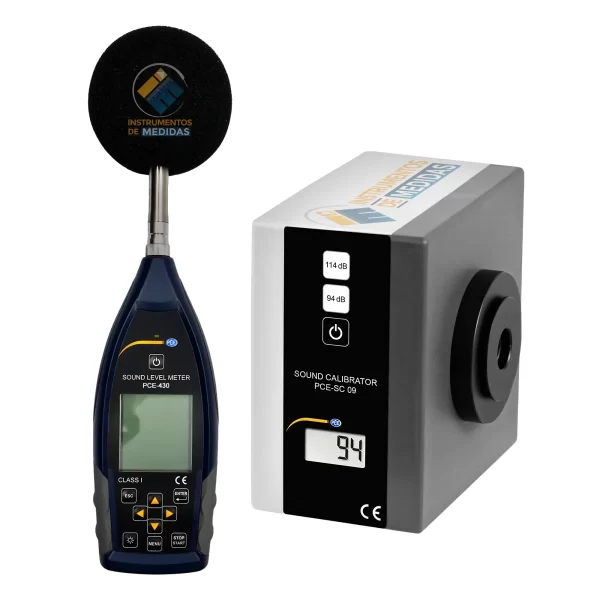 imagen de Controlador ambiental profesional (clase 1) con calibrador acústico de clase I (Incluido controlador ambiental de mano y analizador de frecuencia en tiempo real) PCE-430-SC 09 - PCE Instruments