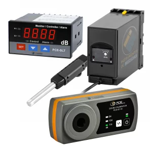 imagen de Medidor de sonido para montaje fijo con salida de relé y de regulación (Incluye calibrador acústico) PCE-SLT-KIT-N - PCE Instruments